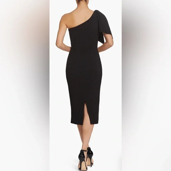 Dress the Population Tiffany One-Shoulder Midi Dress Black Size XL - Picture 3 of 14